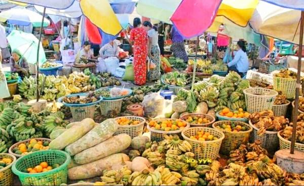 ကမ်းနားဈေး(ပျံကျဈေးသစ်) ပုံဟောင်း