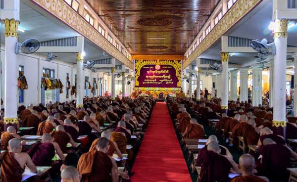 မွန်ဒေသလုံးဆိုင်ရာ ရာမညဓမ္မာစရိယ မွန်ဘာသာစာမေးပွဲကျင်းပစဉ်(ပဉ္စလိုင်)