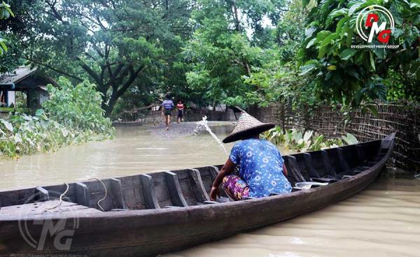 ဓာတ်ပုံ - (DMG / ပန်းမြောင်းကြီးချောင်းဒေသရှိ ဒေသခံအချို့အား ဇူလိုင်လအတွင်း တွေ့ရစဉ်။)