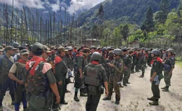 ဓာတ်ပုံ - (ပူတာအိုဒေသအတွင်း တွေ့ရသည့် တန်ဂူးတန်ရဝမ် ပြည်သူ့စစ်အဖွဲ့ / Crd)