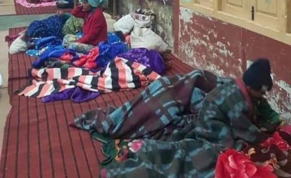 Photos by Tar Zaw/ယမန်နေ့ ည ထွက်ပြေးလာသည့် စစ်ရှောင်များ