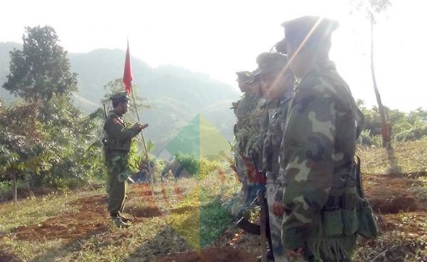 Kachin Troops near the Frontline