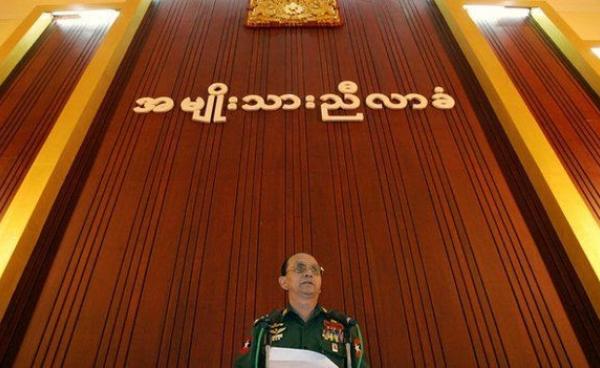 General Thein Sein presiding over the National Convention, 2004-2007 (Photo: AFP) 
