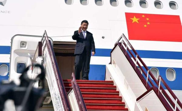 Chinese President Xi Jinping arrives in Myanmar. (Photo : MOI)