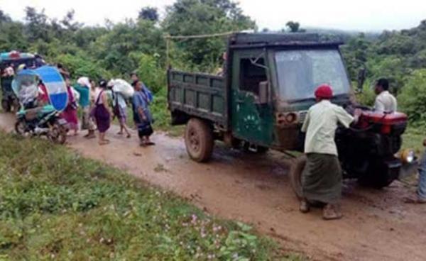 စစ်ဘေးရှောင်များနေရပ်ပြန်နေကြပုံ