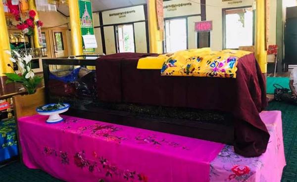 ကျောက်မဲမြို့ ဓမ္မမေဒနီကျောင်းတိုက်ကျောင်းထိုင်ဆရာတော် ဦးကလျာဏဝံသ (photo/Tham Yort)