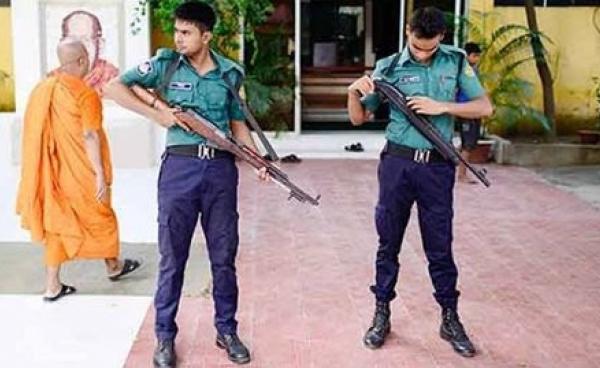 Security arrangements have been beefed up in Dharmarajika Buddhist monastery after death threats to its chief priest