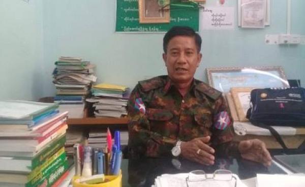 မွန်ပြည်နယ်လုံခြုံရေးနှင့်နယ်စပ်ရေးရာဝန်ကြီး ဗိုလ်မှူးကြီးဝင်းနိုင်ဦး (Photo: Thanlwin Times)