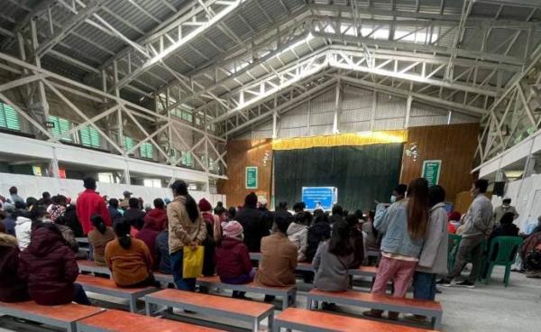 ဟားခါးမြို့တွင်ကိုဗစ်ကာကွယ်ဆေးထိုးနှံစဉ်မြင်ကွင်း