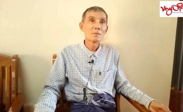 မွန်ပြည်သစ်ပါတီ ပြည်တွင်းရေးရာတာဝန်ခံ နိုင်ဝင်းလှ (Photo: Thanlwin Times)