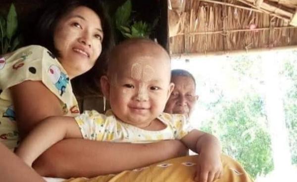 ဦးသက်ပိုင်စိုး၏ ဇနီး၊ ၁၀လအရွယ် သမီး နှင့် ဦးလေး