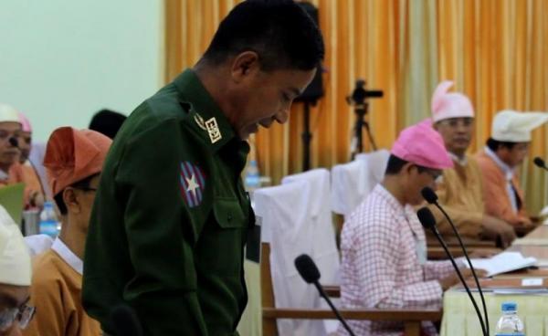 မွန်ပြည်နယ်အစိုးရအဖွဲ့ဝင် နယ်/လုံရေးရာဝန်ကြီး ဗိုလ်မှူးကြီးဝင်းနိုင်ဦး(MNA)