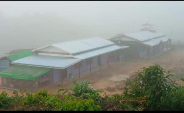 The free school in Khamaung Seik village, Maungdaw Township. (Photo: CJ)