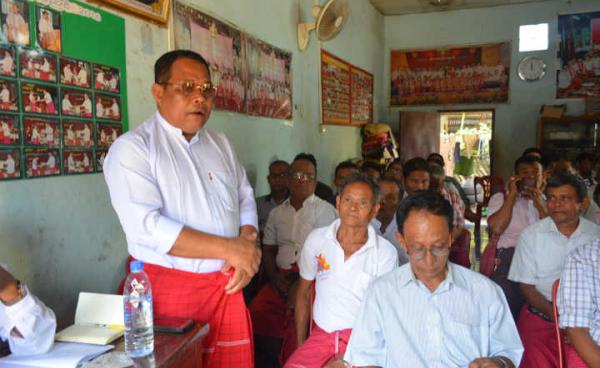 ဘုရားသုံးဆူမြို့ မွန်ပါတီပေါင်းစည်းရေး အစည်းအဝေးကျင်းပခဲ့စဉ်(MNA)