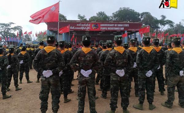 လွယ်တိုင်းလျန်းဌာနချုပ်တွင်ကျင်းပသော နှစ် ၆၀ ပြည့် ရှမ်းတော်လှန်ရေးနေ့အခမ်းအနား