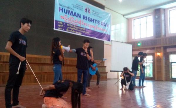 ဓာတ်ပုံ- PFP အဖွဲ့ အမှုဆောင်ဒါရိုက်ဦးစိုးလင်း မိန်းခွန်းပြောကြားနေစဉ်။