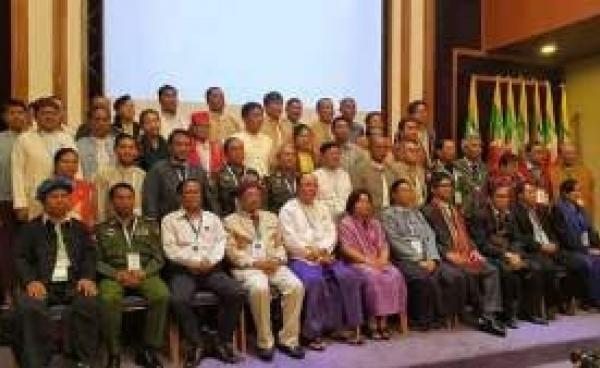 Representatives of the Union Peace-making Working Committee and the Nationwide Ceasefire Coordination Team – Senior Delegation(SD) (photo: MPC)