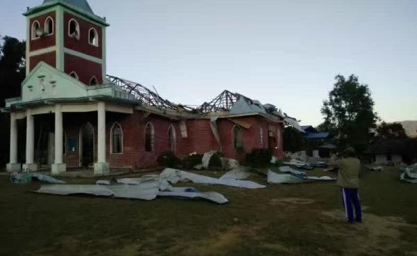 Roman Catholic Church Bombed by the Burma Army in Mong Ko