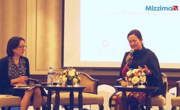 Dr. Thet Thet Khaing (right).