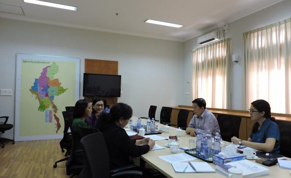 AGIPP representatives meet with MPC chairman Dr. Tin Myo Win (Photo: AGIPP)