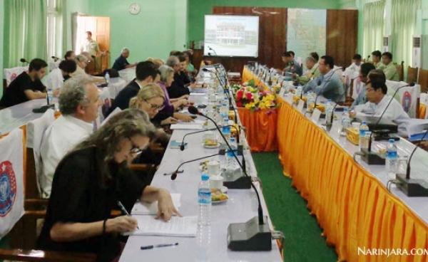 Delegates from the UN and the Arakan Government in a Meeting