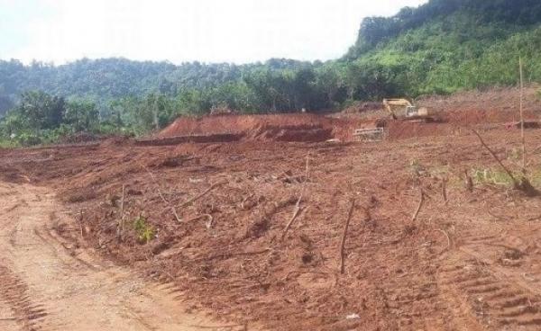 A quarry project site on Kaylatha Mountain nature conservation area (Photo: Eleven News)