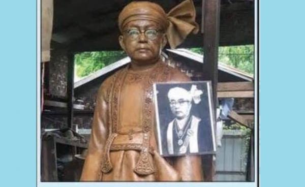 မြန်မာနိုင်ငံ၏ ပထမ သမ္မတညောင်ရွှေစော်ဘွားကြီးစဝ်ရွှေသိုက် ကြေးသွန်းရုပ်ထု