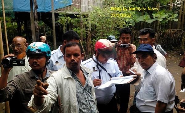 ယခင်က အောင်မင်္ဂလာ ရပ်ကွက်တွင် ဘင်္ဂလီ လူဦးရေစာရင်းကောက်နေစဉ်မြင်ကွင်း