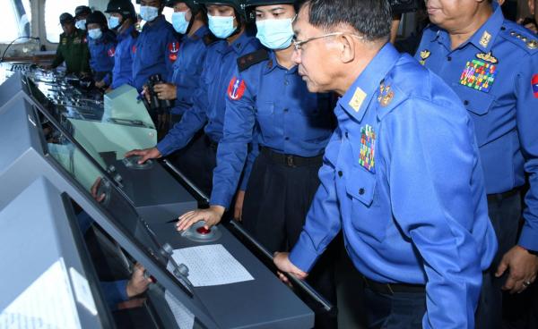 ရခိုင်ပင်လယ်ပြင်တွင် ဇူလိုင်လ ၅ ရက်နေ့က မြန်မာစစ်တပ် စစ်ရေးလေ့ကျင့်စဥ်