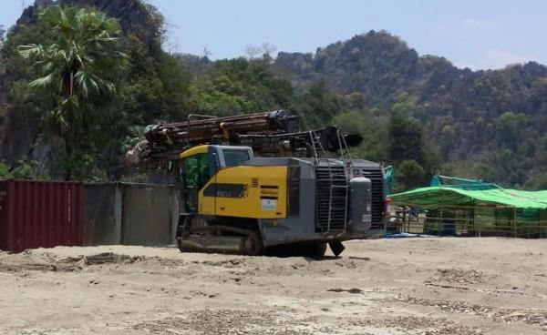 Preparing the site for the new June Cement factory