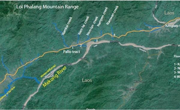 Map showing flood-affected villages (Photo courtesy of Japhet Jakui)