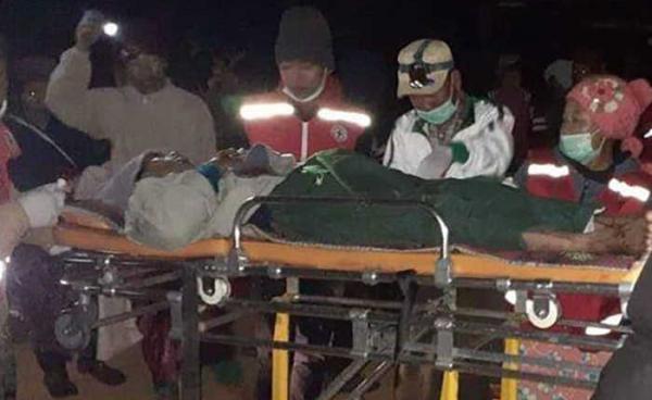 Photo by – အိုမ်တမောဝ် လူမှုကူညီရေး အသင်း/ a villager and seriously injured by landmine