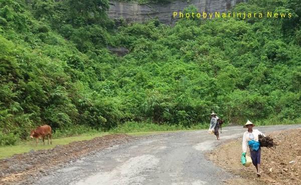 ကန်စောက်တောင်ပေါ်တစ်နေရာကို တွေ့ရစဉ်/ ဓာတ်ပုံ-မာန်ယုကျော်