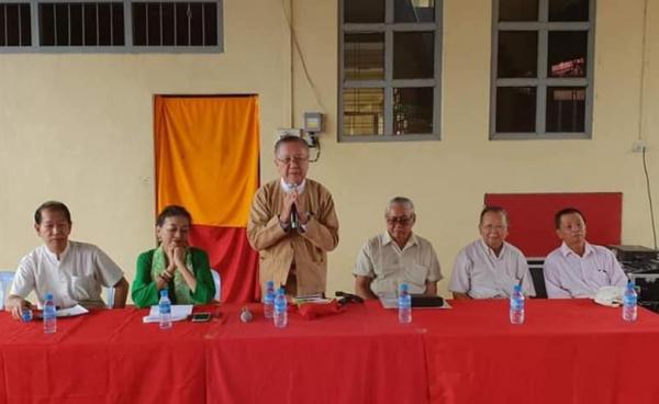 Photo Credit to Sai Lat Mike- ကျိုင်းတုံ ဟော်နန်း ပြန်လည် ဖော်ဆောင်ရေး ကော်မတီဝင်ဖွဲ့စည်းရန်အတွက် သြဂုတ်လ ၃ ရက်နေ့က တွေ့ဆုံဆွေးနွေးမှုပြုလုပ်စဉ်