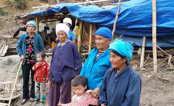 Many Kokang refugees are elderly and children. Photo: SHRF