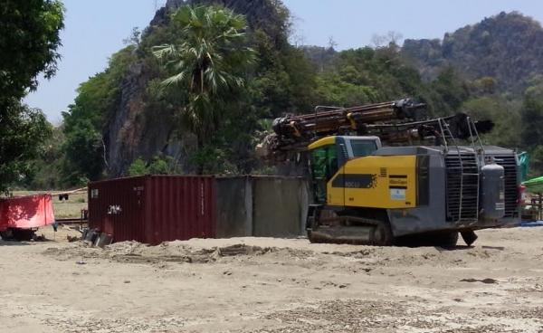 June Cement Industry Ltd ဘိလပ်မြေစီမံကိန်းတည်ဆောက်ရန် ပြင်ဆင်နေပုံ (Baw Goung)