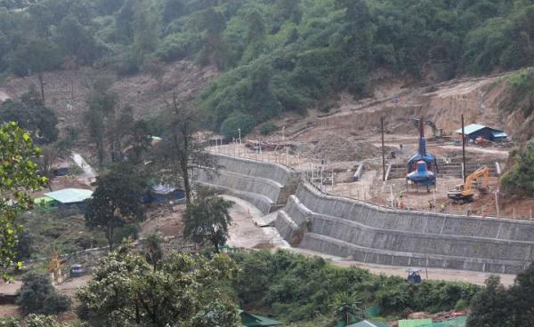 The cable car project at Mount Kyaiktiyo currently under construction (Photo: MNA)