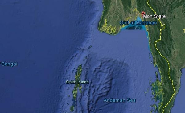 Areas of southern Burma shown on Google Earth (Photo: Google Earth)