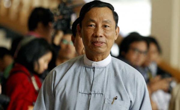 Thura Shwe Mann, former parliament speaker arrives to attends the Amyothar Hluttaw (upper house parliament) as an observer during the first day of upper house parliament session in Naypyitaw, Myanmar, 03 February 2016. Photo: Hein Htet/EPA