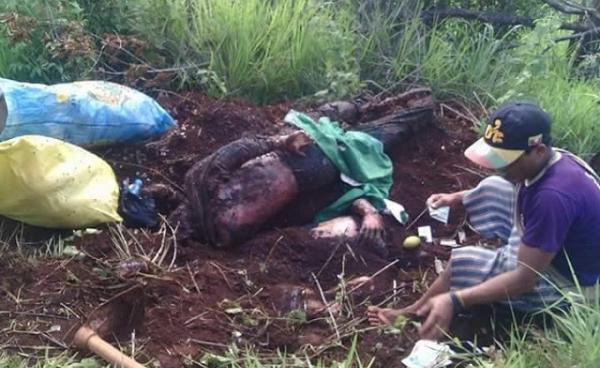Photo by: Citizen Journalist- Bodies of Mong Yaw villagers found on June 29, 2016.