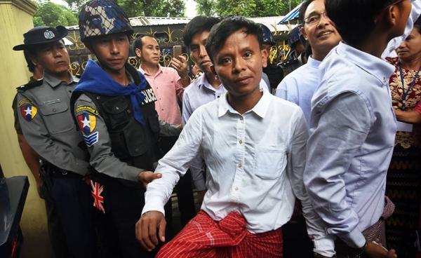 rrawaddy journalist Lawi Weng, who was detained in Shan State on Jun 28 of this year (Photo: Steve Tickner/Facebook)