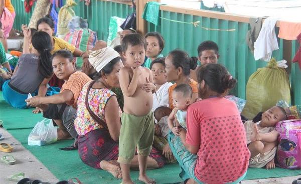 Refugees in Myaing Gyi Ngu. Photo: Thura/Mizzima