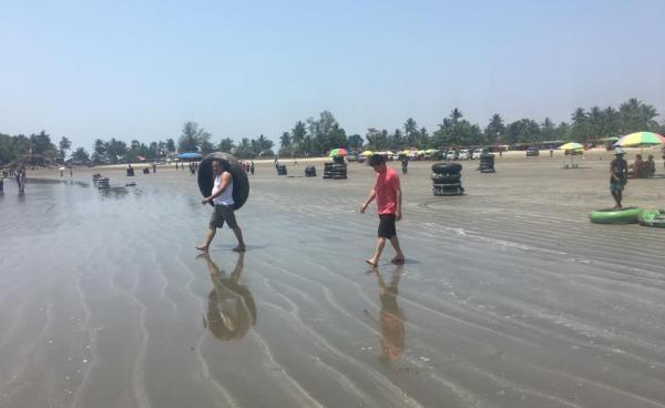 Kabyar Wa Beach has become an increasingly popular dry season domestic tourism destination. (Photo – MNA)