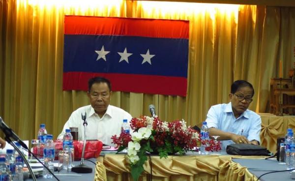 UNFC Chairman General N’Ban La (left) and Vice Chairman Nai Han Thar (right)