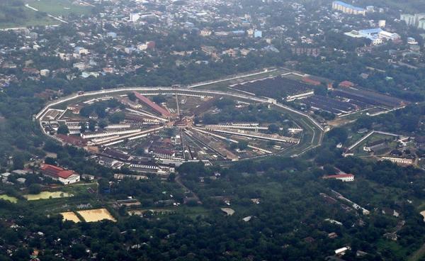 An aerial view of Insein prison in Yangon. Photo: Nyein Chan Naing/EPA