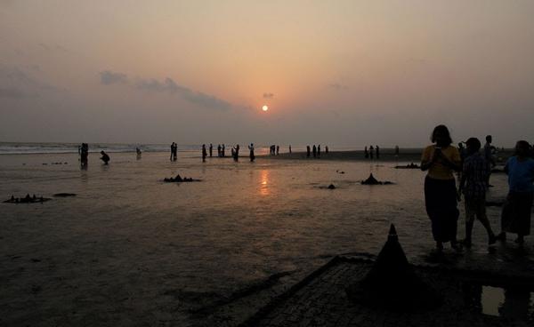 Sittwe beach, Rakhine State. Photo: Nyunt Win/EPA