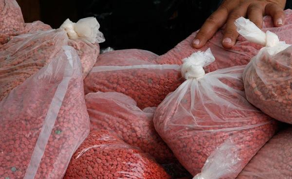Methamphetamine tablets. Photo: EPA