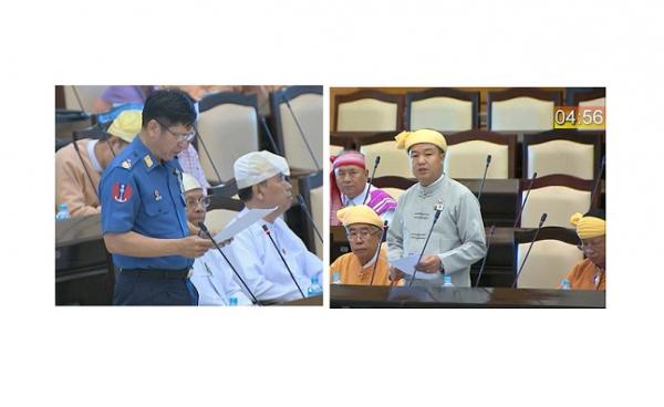 လားရှိုးအမျိုးသားလွှတ်တော်ကိုယ်စားလှယ် စိုင်းဝမ်းလှိုင်းခမ်း၏ မြေယာပြန်လည်စွန့်လွှတ်ရေး မေးမြန်းတင်ပြမှုကိုကာကွယ်ရေး ဒုဝန်ကြီးမှ ဖြေကြားစဉ်