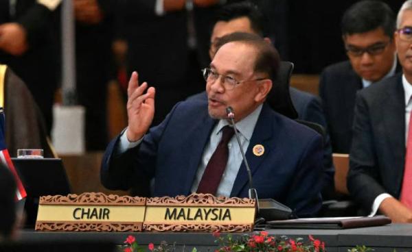 ဓာတ်ပုံ - ၂၀၂၅ အာဆီယံအလှည့်ကျဥက္ကဋ္ဌ မလေးရှားဝန်ကြီးချုပ် အန်ဝါအီဘရာဟင် (AFP)