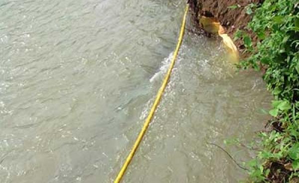 ရေတိုက်စားရာမှ ထပ်မံ ပေါ်ထွက်လာသော အမ်းမြို့နယ်မှ ဂတ်စ်ပိုက်လိုင်း အန္တရာယ်ရှိနေဟုဆို